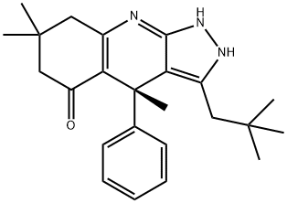 2056262-07-6 5H-Pyrazolo[3,4-b]quinolin-5-one, 3-(2,2-dimethylpropyl)-1,2,4,6,7,8-hexahydro-4,7,7-trimethyl-4-phenyl-, (4S)-