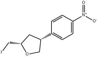 Furan, tetrahydro-2-(iodomethyl)-4-(4-nitrophenyl)-, (2S,4R)- Structure