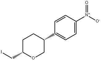 2H-Pyran, tetrahydro-2-(iodomethyl)-5-(4-nitrophenyl)-, (2S,5R)- Struktur