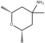 2H-Pyran-4-amine, tetrahydro-2,4,6-trimethyl-, (2R,6S)- Structure