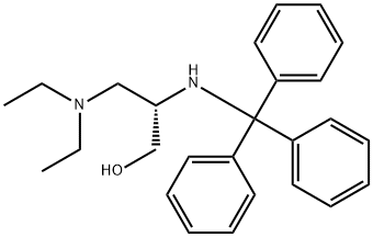 1-Propanol, 3-(diethylamino)-2-[(triphenylmethyl)amino]-, (2S)- Struktur