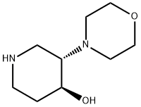 4-Piperidinol, 3-(4-morpholinyl)-, (3S,4S)- Structure