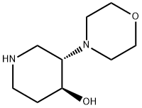 (3S,4S)-3-吗啉哌啶-4-醇 结构式