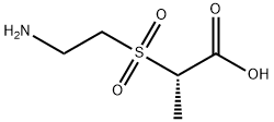 Propanoic acid, 2-[(2-aminoethyl)sulfonyl]-, (2S)- 化学構造式