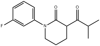 1-(3-氟苯基)-3-异丁酰哌啶-2-酮, 2059927-15-8, 结构式