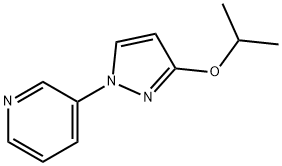 Pyridine, 3-[3-(1-methylethoxy)-1H-pyrazol-1-yl]- Struktur