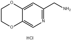 (2,3-二氢-[1,4]二噁英[2,3-C]吡啶-7-基)甲胺二盐酸盐 结构式