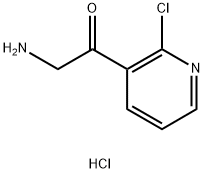 2-amino-1-(2-chloropyridin-3-yl)ethan-1-one hydrochloride Struktur