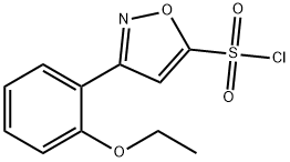 5-Isoxazolesulfonyl chloride, 3-(2-ethoxyphenyl)- 化学構造式