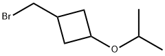 Cyclobutane, 1-(bromomethyl)-3-(1-methylethoxy)- Structure