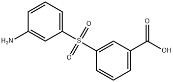 Benzoic acid, 3-[(3-aminophenyl)sulfonyl]- Struktur