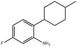 Benzenamine, 5-fluoro-2-(4-methylcyclohexyl)- Struktur