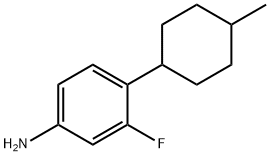 Benzenamine, 3-fluoro-4-(4-methylcyclohexyl)- Struktur