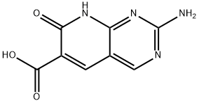 Pyrido[2,3-d]pyrimidine-6-carboxylic acid, 2-amino-7,8-dihydro-7-oxo- 化学構造式