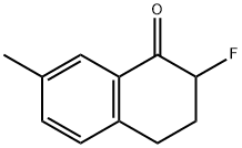 1(2H)-Naphthalenone, 2-fluoro-3,4-dihydro-7-methyl- Struktur