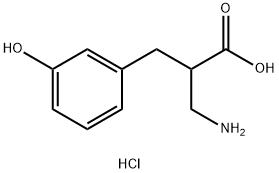 3-amino-2-[(3-hydroxyphenyl)methyl]propanoic acid hydrochloride Struktur
