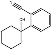 Benzonitrile, 2-(1-hydroxycyclohexyl)- Structure