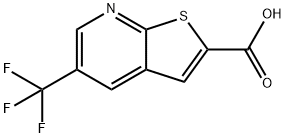 Thieno[2,3-b]pyridine-2-carboxylic acid, 5-(trifluoromethyl)- 结构式