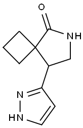 6-Azaspiro[3.4]octan-5-one, 8-(1H-pyrazol-3-yl)- Struktur