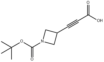 3-{1-[(TERT-BUTOXY)CARBONYL]AZETIDIN-3-YL}PROP-2-YNOIC ACID, 2059954-20-8, 结构式