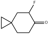 Spiro[2.5]octan-6-one, 5-fluoro- Structure