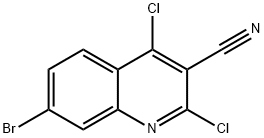 7-溴-2,4-二氯喹啉-3-甲腈,2059954-98-0,结构式