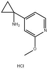 1-(2-Methoxypyridin-4-yl)cyclopropan-1-amine dihydrochloride Struktur