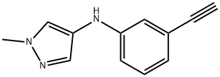 1H-Pyrazol-4-amine, N-(3-ethynylphenyl)-1-methyl- Struktur