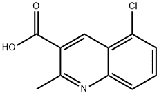 5-chloro-2-methylquinoline-3-carboxylic Acid 化学構造式