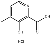 3-hydroxy-4-methylpyridine-2-carboxylic Acid hydrochloride 化学構造式