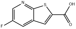 Thieno[2,3-b]pyridine-2-carboxylic acid, 5-fluoro- Struktur