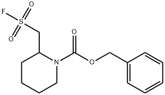 benzyl 2-[(fluorosulfonyl)methyl]piperidine-1-carboxylate Structure