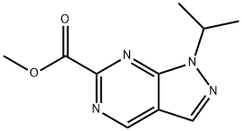 methyl 1-isopropylpyrazolo[3,4-d]pyrimidine-6-carboxylate, 2060594-38-7, 结构式