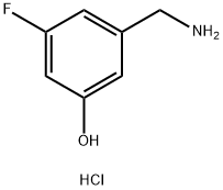 3-(氨基甲基)-5-氟苯酚盐酸盐,2061979-49-3,结构式