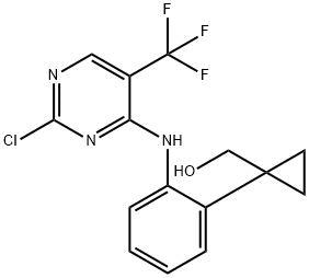 Cyclopropanemethanol, 1-[2-[[2-chloro-5-(trifluoromethyl)-4-pyrimidinyl]amino]phenyl]-|