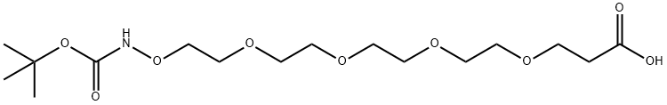 Boc-aminoxy-PEG4-acid Structure
