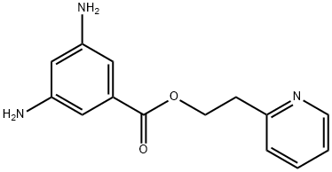 Benzoic acid，3,5-diamino-，2-（2-pyridinyl）ethyl ester Structure