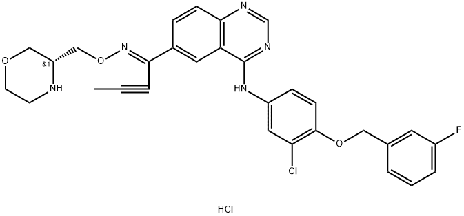 Epertinib hydrochloride Struktur