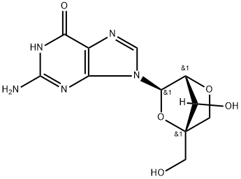 2'-O,4'-C-Methyleneguanosine Struktur