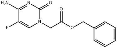 5-Fluorocytosin-1-yl-acetic acid benzyl ester Struktur