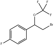1-(2-bromo-1-(trifluoromethoxy)ethyl)-4-fluorobenzene,2074668-69-0,结构式