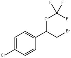 1-(2-bromo-1-(trifluoromethoxy)ethyl)-4-chlorobenzene Struktur