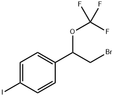1-(2-bromo-1-(trifluoromethoxy)ethyl)-4-iodobenzene 化学構造式