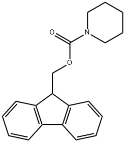 1-ピペリジンカルボン酸9H-フルオレン-9-イルメチル 化学構造式