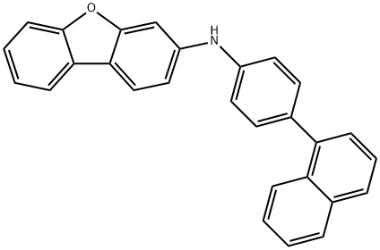 N-(4-(naphthalen-1-yl)phenyl)dibenzo[b,d]furan-3-amine Structure