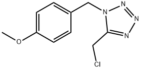 1H-Tetrazole, 5-(chloromethyl)-1-[(4-methoxyphenyl)methyl]- 结构式