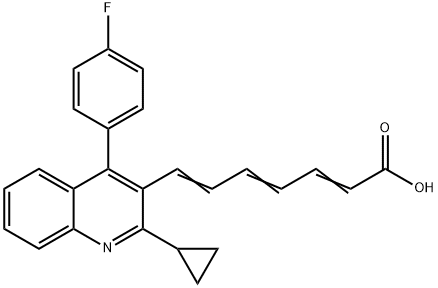 Pitavastatin Impurity 13 (Pitavastatin 2,4,6-Triene Impurity) 化学構造式