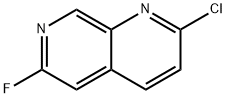 1,7-Naphthyridine, 2-chloro-6-fluoro- Structure