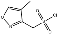 (4-METHYL-1,2-OXAZOL-3-YL)METHANESULFONYL CHLORIDE,2089257-65-6,结构式