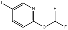 Pyridine, 2-(difluoromethoxy)-5-iodo- Structure